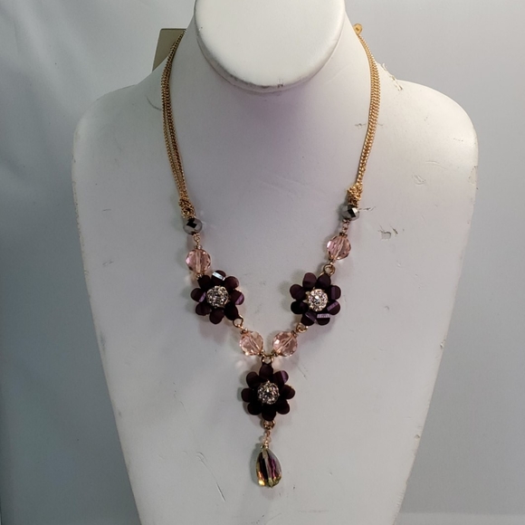 Ali kahn gold chain flower neck - Picture 1 of 6